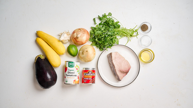 ingredients on a table