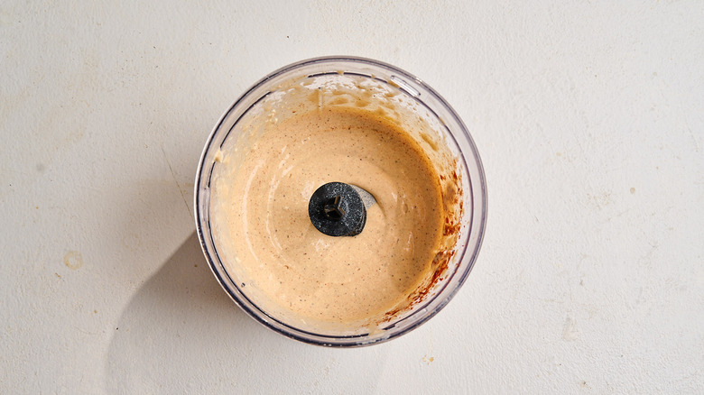 blended big mac sauce in a blender