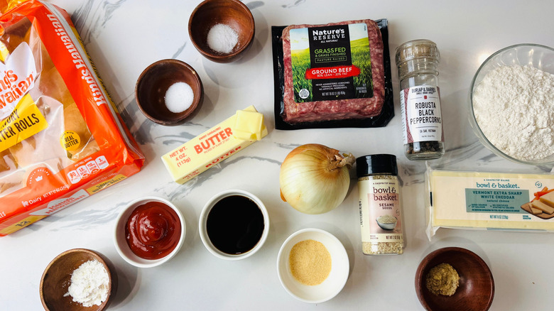 Cheddar cheeseburger pie ingredients
