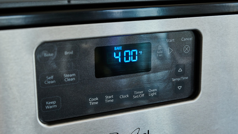 preheating the oven to 400 degrees
