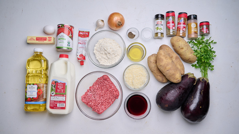 ingredients on a table