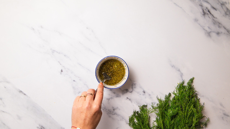 Whisking dressing