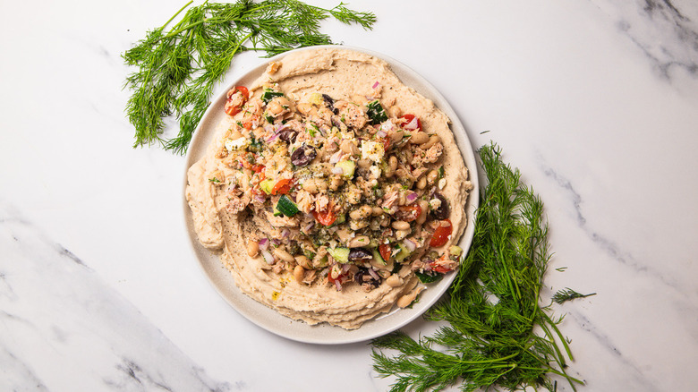 White bean and tuna salad with dill