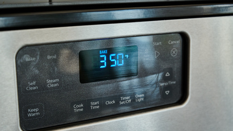 preheating the oven to 350 degrees